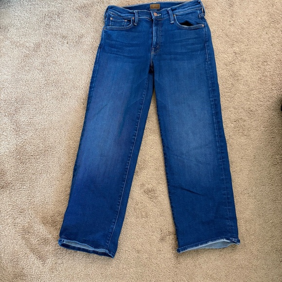 Mother Women’s Size 28 The Mid Rise Rambler Zip Ankle Coastal Colors Denim Jeans - Picture 2 of 15